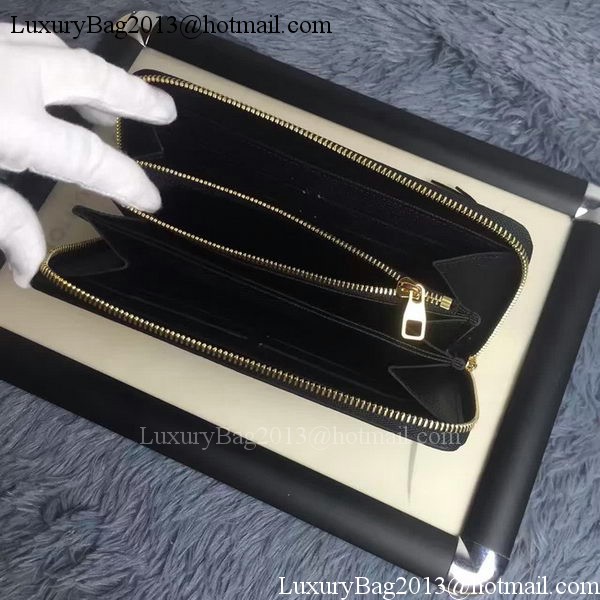 Louis Vuitton Monogram Empreinte ZIPPY WALLET M60571 Black Louis Vuitton Monogram Empreinte ZIPPY WALLET M60571 Black