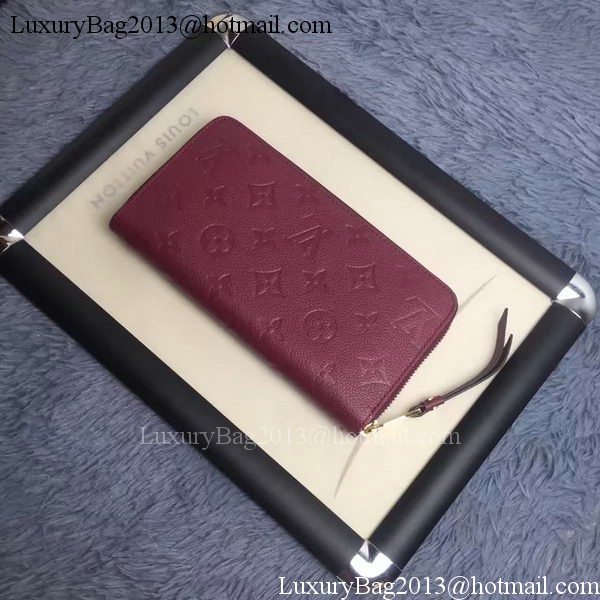 Louis Vuitton Monogram Empreinte ZIPPY WALLET M60571 Purple Louis Vuitton Monogram Empreinte ZIPPY WALLET M60571 Purple