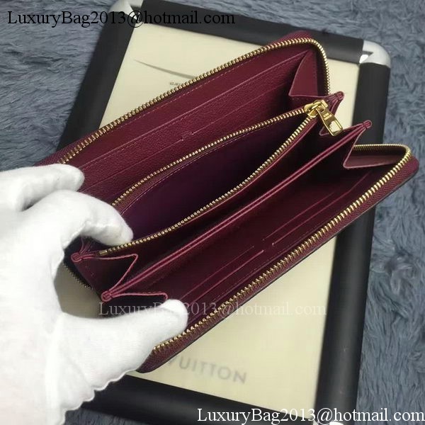 Louis Vuitton Monogram Empreinte ZIPPY WALLET M60571 Purple Louis Vuitton Monogram Empreinte ZIPPY WALLET M60571 Purple