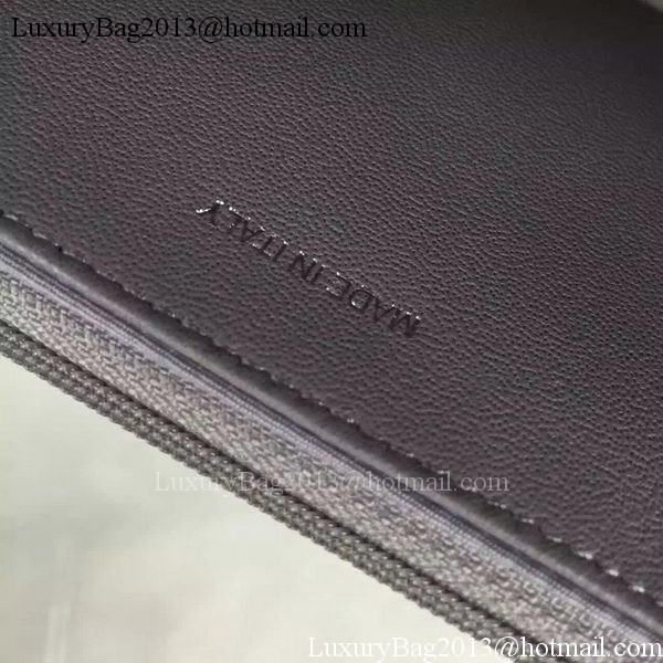 Chanel WOC mini Flap Bag Grey Sheepskin A5373 Silver