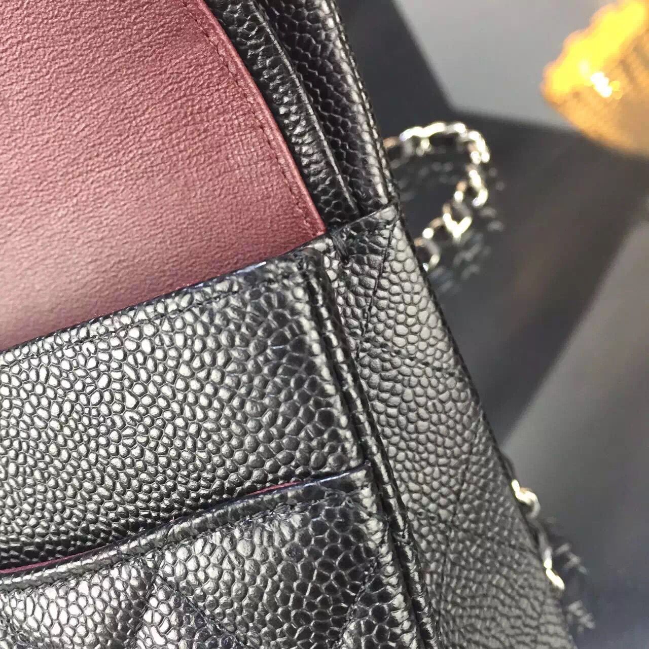 Chanel 2.55 Series Flap Bag Original Lambskin Leather Black Silver 1113 Chanel 2.55 Series Flap Bag Original Lambskin Leather Black Silver 1113