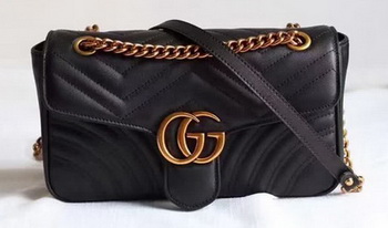 Gucci GG Marmont Matelasse Shoulder Bag 443497 Black Gucci GG Marmont Matelasse Shoulder Bag 443497 Black