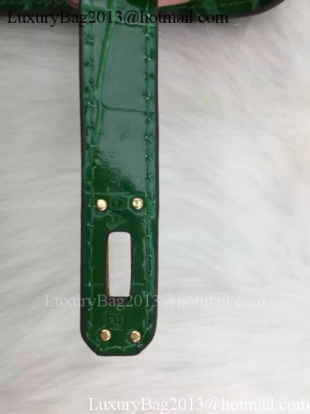 Hermes MINI Kelly 22cm Tote Bag Croco Leather KL22 Green Hermes MINI Kelly 22cm Tote Bag Croco Leather KL22 Green