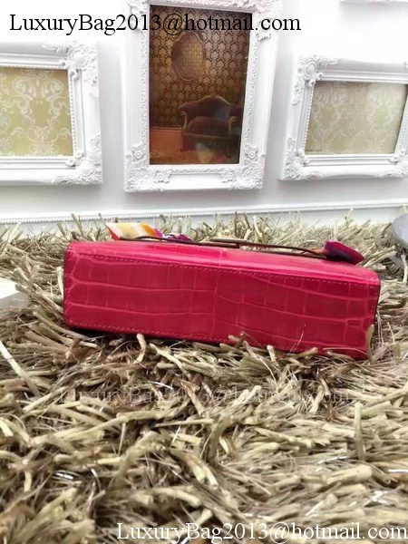 Hermes MINI Kelly 22cm Tote Bag Croco Leather KL22 Rose Hermes MINI Kelly 22cm Tote Bag Croco Leather KL22 Rose
