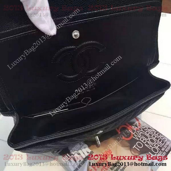 Chanel 2.55 Series Flap Bag Black Cannage Pattern Chevron Leather A1112V Silver Chanel 2.55 Series Flap Bag Black Cannage Pattern Chevron Leather A1112V Silver