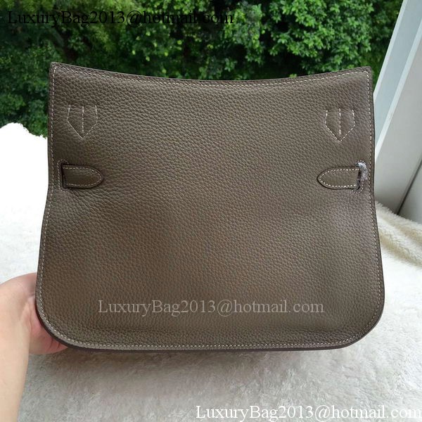 Hermes Jypsiere 31CM Shoulder Bag Calfskin Leather H0880 Grey Hermes Jypsiere 31CM Shoulder Bag Calfskin Leather H0880 Grey