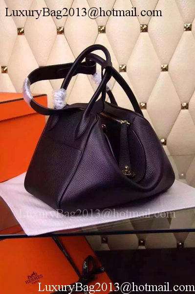 Hermes Lindy 30CM Leather Shoulder Bag H0881 Black Hermes Lindy 30CM Leather Shoulder Bag H0881 Black