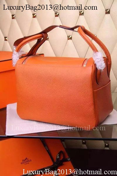 Hermes Lindy 30CM Leather Shoulder Bag H0881 Orange Hermes Lindy 30CM Leather Shoulder Bag H0881 Orange