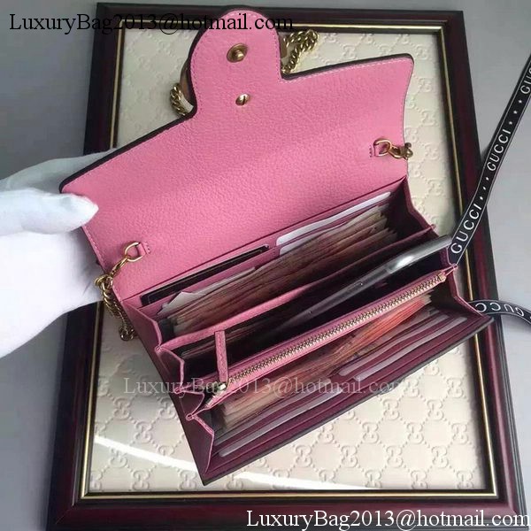 Gucci GG Marmont Leather mini Chain Bag 401232 Pink Gucci GG Marmont Leather mini Chain Bag 401232 Pink
