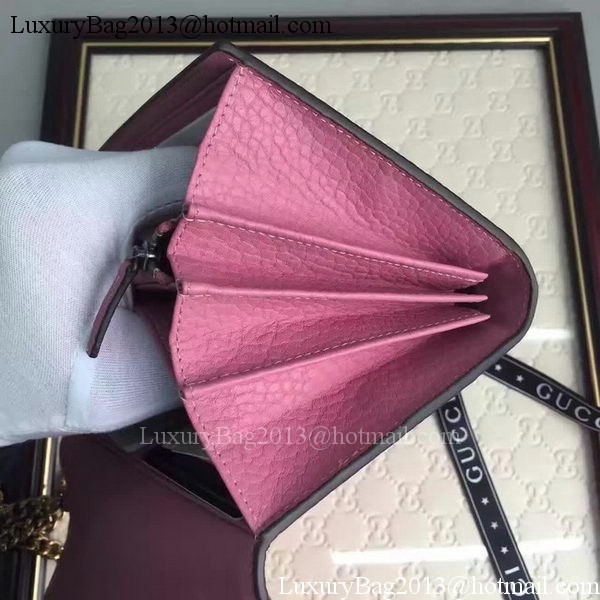 Gucci GG Marmont Leather mini Chain Bag 401232 Pink Gucci GG Marmont Leather mini Chain Bag 401232 Pink