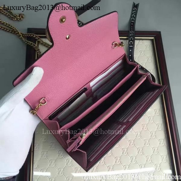 Gucci GG Marmont Leather mini Chain Bag 401232 Pink Gucci GG Marmont Leather mini Chain Bag 401232 Pink