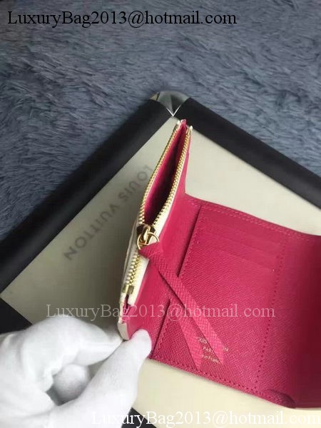 Louis Vuitton Damier Azur Canvas VICTORINE WALLET N58114 Red Louis Vuitton Damier Azur Canvas VICTORINE WALLET N58114 Red