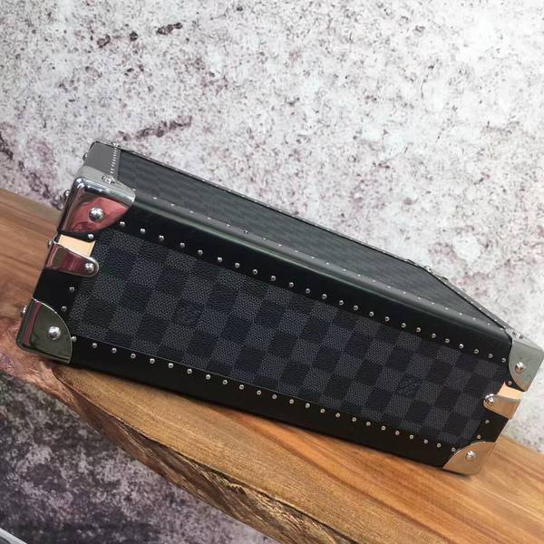 Louis Vuitton Damier Graphite Canvas Watches Box 40664 Black Louis Vuitton Damier Graphite Canvas Watches Box 40664 Black