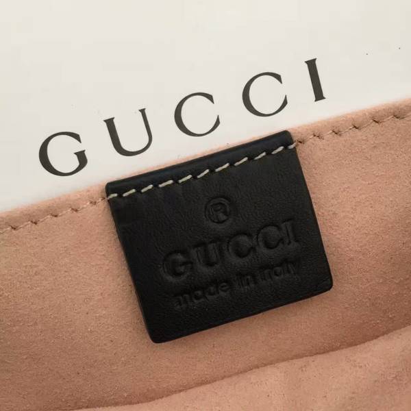 Gucci Now GG Marmont Mini Shoulder Bag 446744 Black Gucci Now GG Marmont Mini Shoulder Bag 446744 Black