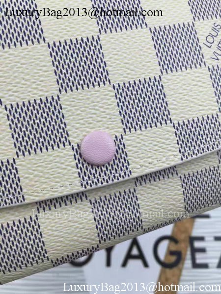 Louis Vuitton Damier Azur Canvas Emilie Wallet N60696 Louis Vuitton Damier Azur Canvas Emilie Wallet N60696