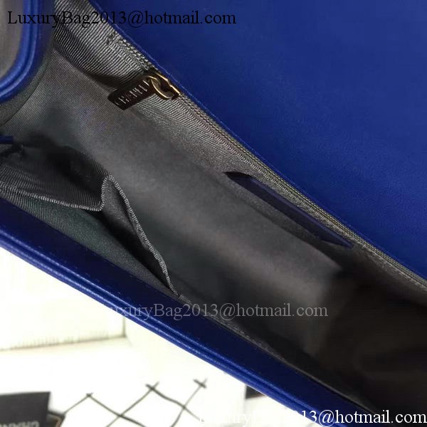 Boy Chanel Flap Bag Blue Original Sheepskin Leather A67088 Gold Boy Chanel Flap Bag Blue Original Sheepskin Leather A67088 Gold