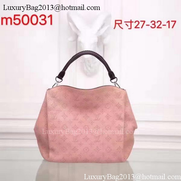 Louis Vuitton Calfskin Leather Babylone PM M50031 Pink Louis Vuitton Calfskin Leather Babylone PM M50031 Pink