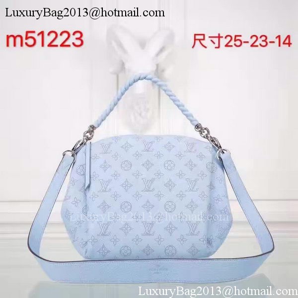 Louis Vuitton Mahina Leather BABYLONE CHAIN BB Bag M51223 Blue Louis Vuitton Mahina Leather BABYLONE CHAIN BB Bag M51223 Blue