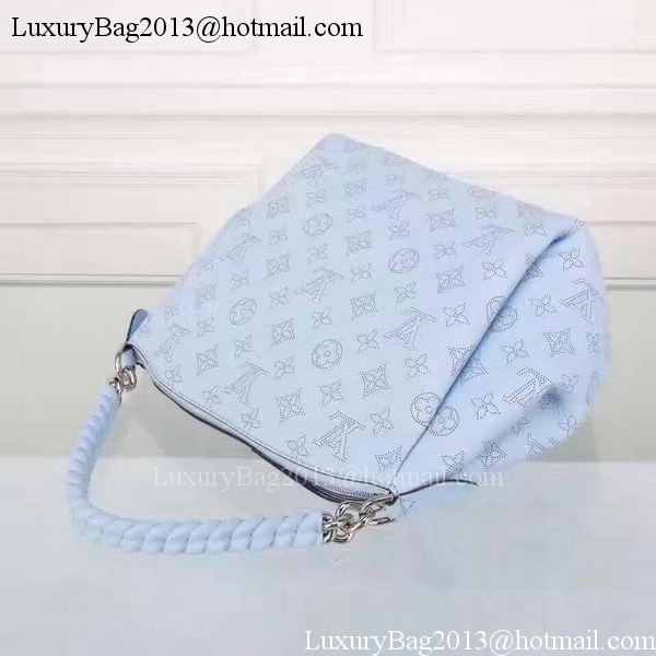 Louis Vuitton Mahina Leather BABYLONE CHAIN BB Bag M51223 Blue Louis Vuitton Mahina Leather BABYLONE CHAIN BB Bag M51223 Blue
