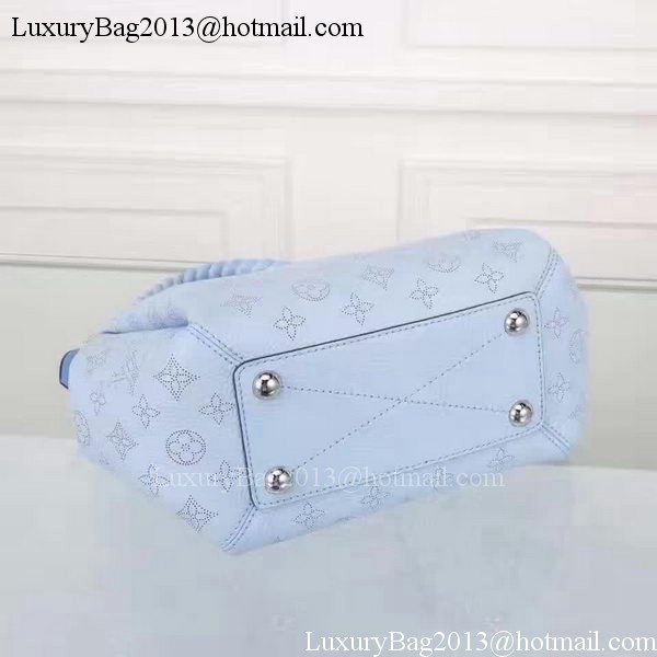 Louis Vuitton Mahina Leather BABYLONE CHAIN BB Bag M51223 Blue Louis Vuitton Mahina Leather BABYLONE CHAIN BB Bag M51223 Blue