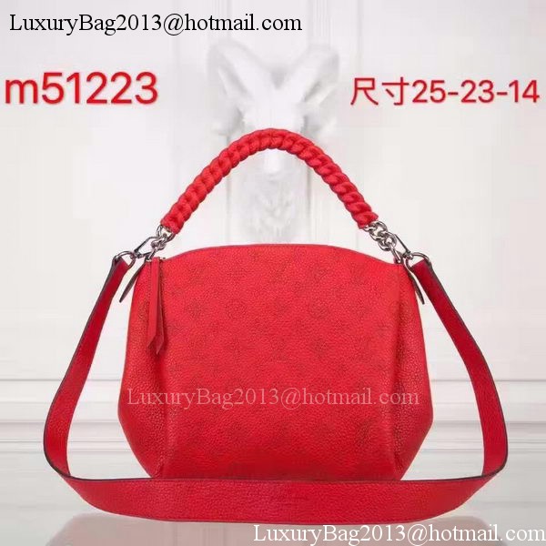 Louis Vuitton Mahina Leather BABYLONE CHAIN BB Bag M51223 Red Louis Vuitton Mahina Leather BABYLONE CHAIN BB Bag M51223 Red