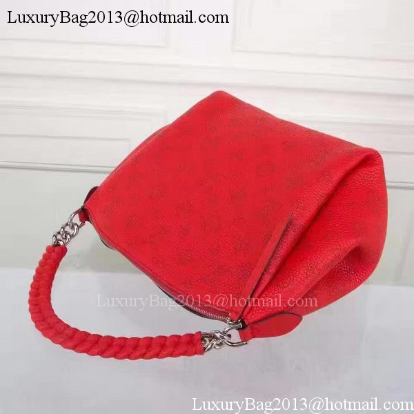 Louis Vuitton Mahina Leather BABYLONE CHAIN BB Bag M51223 Red Louis Vuitton Mahina Leather BABYLONE CHAIN BB Bag M51223 Red