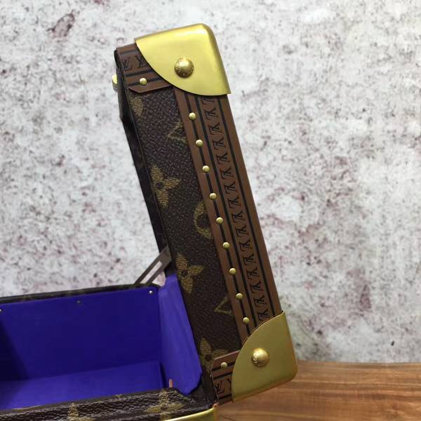 Louis Vuitton Monogram Canvas Treasure Box 40666 Dark Blue Louis Vuitton Monogram Canvas Treasure Box 40666 Dark Blue