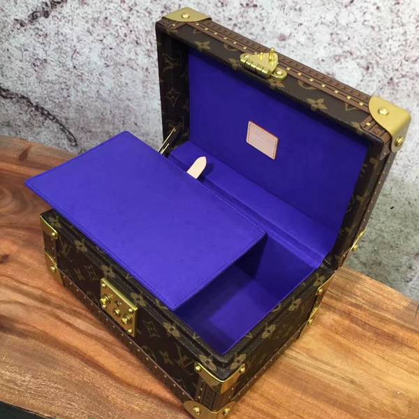 Louis Vuitton Monogram Canvas Treasure Box 40666 Dark Blue Louis Vuitton Monogram Canvas Treasure Box 40666 Dark Blue