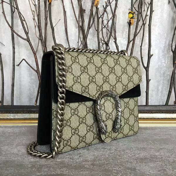 Gucci Mini Dionysus GG Canvas Shoulder Bag 421970 Black Gucci Mini Dionysus GG Canvas Shoulder Bag 421970 Black