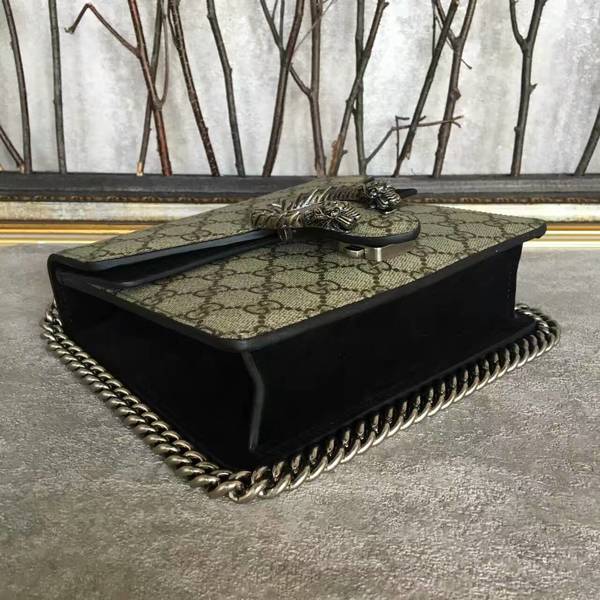 Gucci Mini Dionysus GG Canvas Shoulder Bag 421970 Black Gucci Mini Dionysus GG Canvas Shoulder Bag 421970 Black