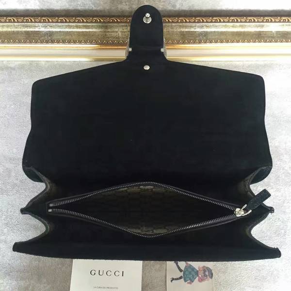 Gucci Medium Dionysus GG Canvas Shoulder Bag 400249 Black Gucci Medium Dionysus GG Canvas Shoulder Bag 400249 Black