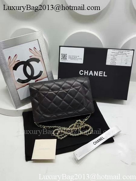 Chanel Original Sheepskin Leather Bi-Fold Wallet A32257 Black Chanel Original Sheepskin Leather Bi-Fold Wallet A32257 Black