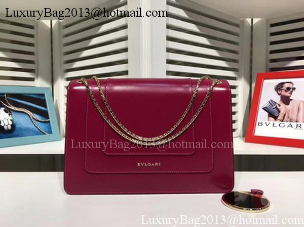 BVLGARI Medium Shoulder Bag Calfskin Leather BG2281 Purple BVLGARI Medium Shoulder Bag Calfskin Leather BG2281 Purple
