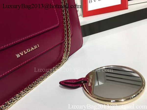 BVLGARI Medium Shoulder Bag Calfskin Leather BG2281 Purple BVLGARI Medium Shoulder Bag Calfskin Leather BG2281 Purple