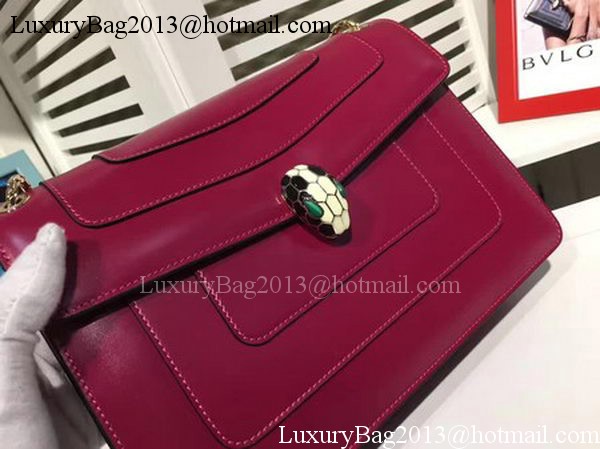 BVLGARI Medium Shoulder Bag Calfskin Leather BG2281 Purple BVLGARI Medium Shoulder Bag Calfskin Leather BG2281 Purple