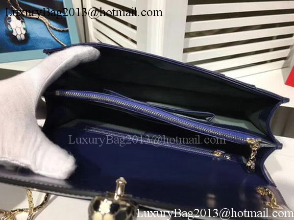 BVLGARI Medium Shoulder Bag Calfskin Leather BG2281 Royal BVLGARI Medium Shoulder Bag Calfskin Leather BG2281 Royal