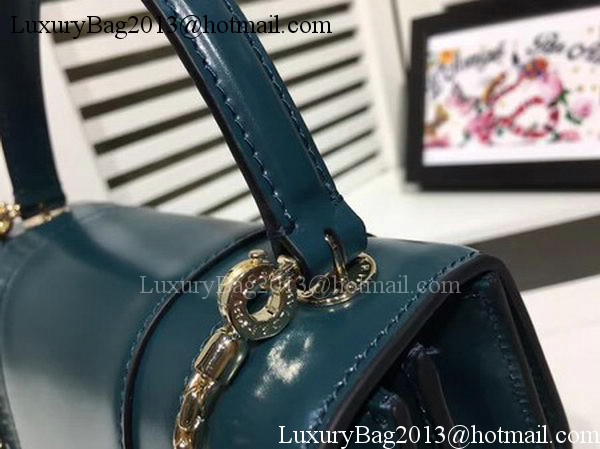 BVLGARI Serpenti Forever Bag Patent Leather BG2280 Blue BVLGARI Serpenti Forever Bag Patent Leather BG2280 Blue