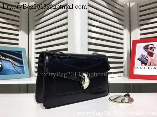BVLGARI mini Shoulder Bag Calfskin Leather BG2282 Black BVLGARI mini Shoulder Bag Calfskin Leather BG2282 Black