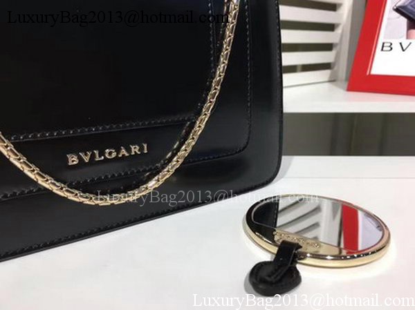 BVLGARI mini Shoulder Bag Calfskin Leather BG2282 Black BVLGARI mini Shoulder Bag Calfskin Leather BG2282 Black