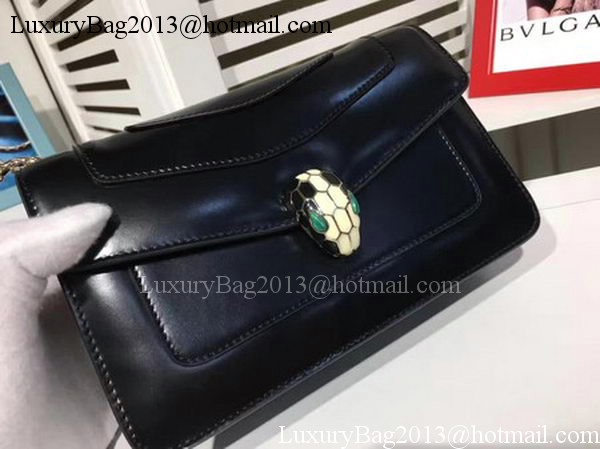 BVLGARI mini Shoulder Bag Calfskin Leather BG2282 Black BVLGARI mini Shoulder Bag Calfskin Leather BG2282 Black