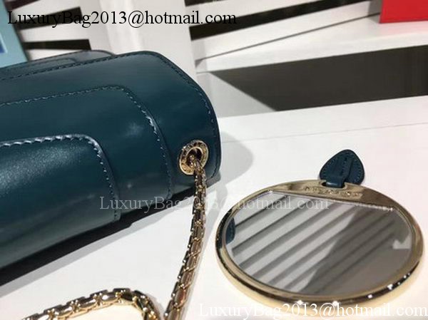 BVLGARI mini Shoulder Bag Calfskin Leather BG2282 Blue BVLGARI mini Shoulder Bag Calfskin Leather BG2282 Blue
