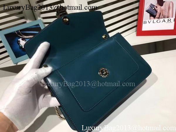 BVLGARI mini Shoulder Bag Calfskin Leather BG2282 Blue BVLGARI mini Shoulder Bag Calfskin Leather BG2282 Blue
