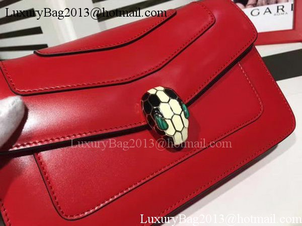 BVLGARI mini Shoulder Bag Calfskin Leather BG2282 Red BVLGARI mini Shoulder Bag Calfskin Leather BG2282 Red