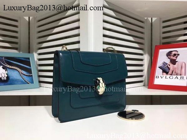 BVLGARI mini Shoulder Bag Calfskin Leather BG2283 Blue BVLGARI mini Shoulder Bag Calfskin Leather BG2283 Blue