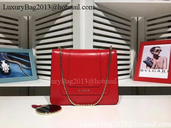 BVLGARI mini Shoulder Bag Calfskin Leather BG2283 Red BVLGARI mini Shoulder Bag Calfskin Leather BG2283 Red