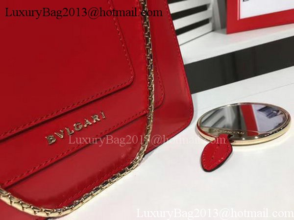 BVLGARI mini Shoulder Bag Calfskin Leather BG2283 Red BVLGARI mini Shoulder Bag Calfskin Leather BG2283 Red