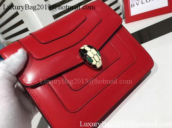 BVLGARI mini Shoulder Bag Calfskin Leather BG2283 Red BVLGARI mini Shoulder Bag Calfskin Leather BG2283 Red