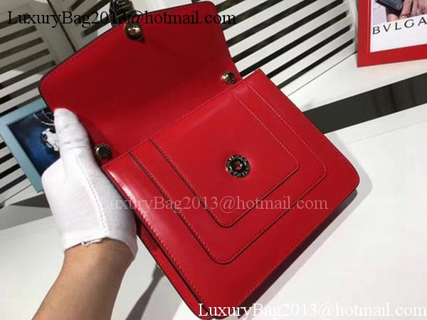 BVLGARI mini Shoulder Bag Calfskin Leather BG2283 Red BVLGARI mini Shoulder Bag Calfskin Leather BG2283 Red