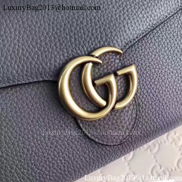 Gucci GG Marmont Leather mini Chain Bag 401232 Grey Gucci GG Marmont Leather mini Chain Bag 401232 Grey