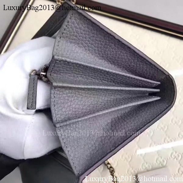 Gucci GG Marmont Leather mini Chain Bag 401232 Grey Gucci GG Marmont Leather mini Chain Bag 401232 Grey